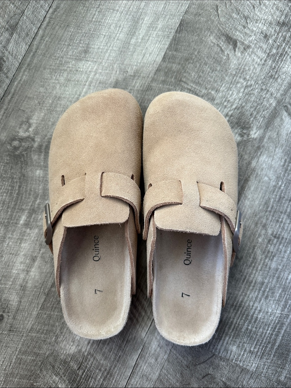 Quince Water Repellent Suede Clog Mule